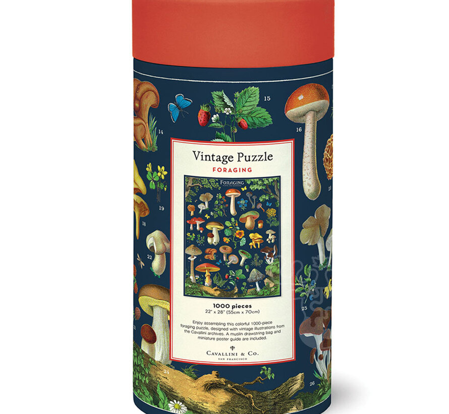 Cavallini Vintage: Foraging Puzzle 1000pcs