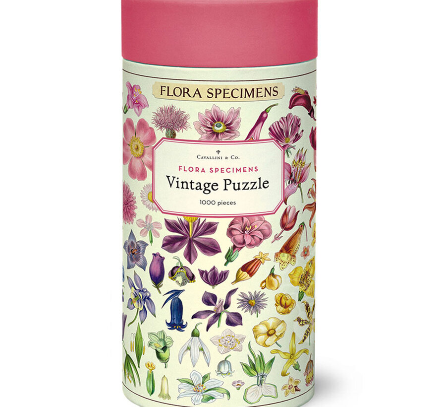 Cavallini Vintage: Flora Specimens Puzzle 1000pcs