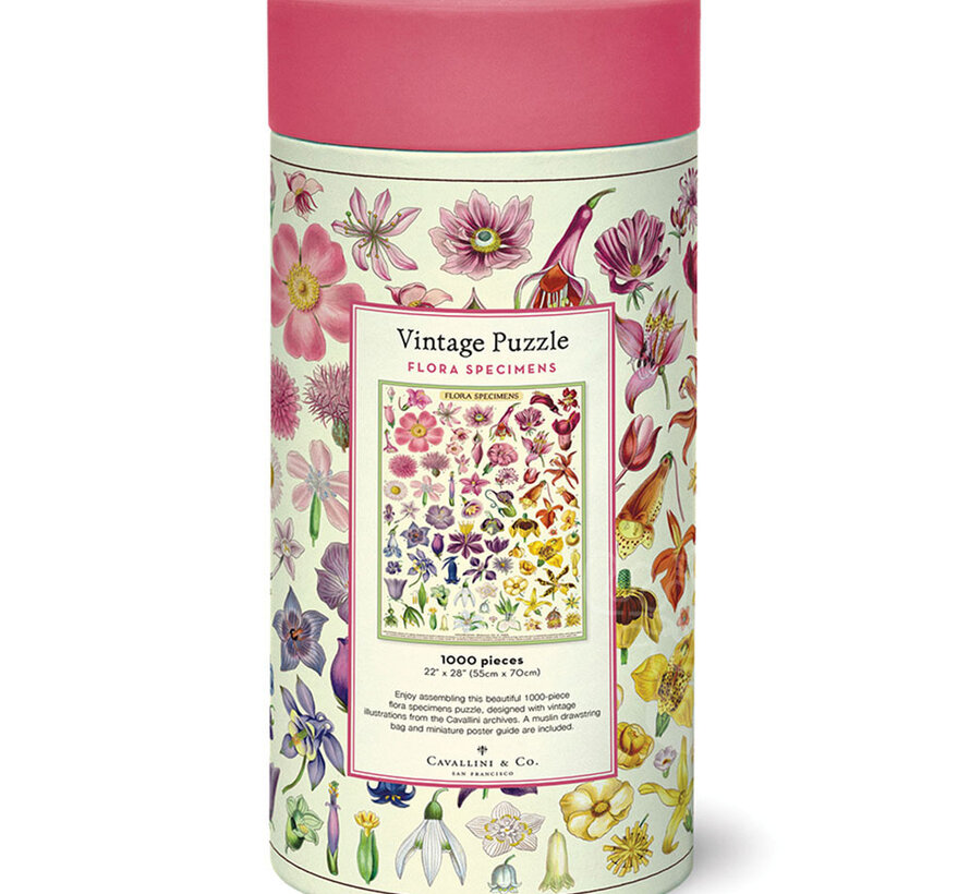 Cavallini Vintage: Flora Specimens Puzzle 1000pcs