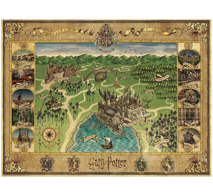 Ravensburger Harry Potter Hogwarts Map Puzzle 1500pcs