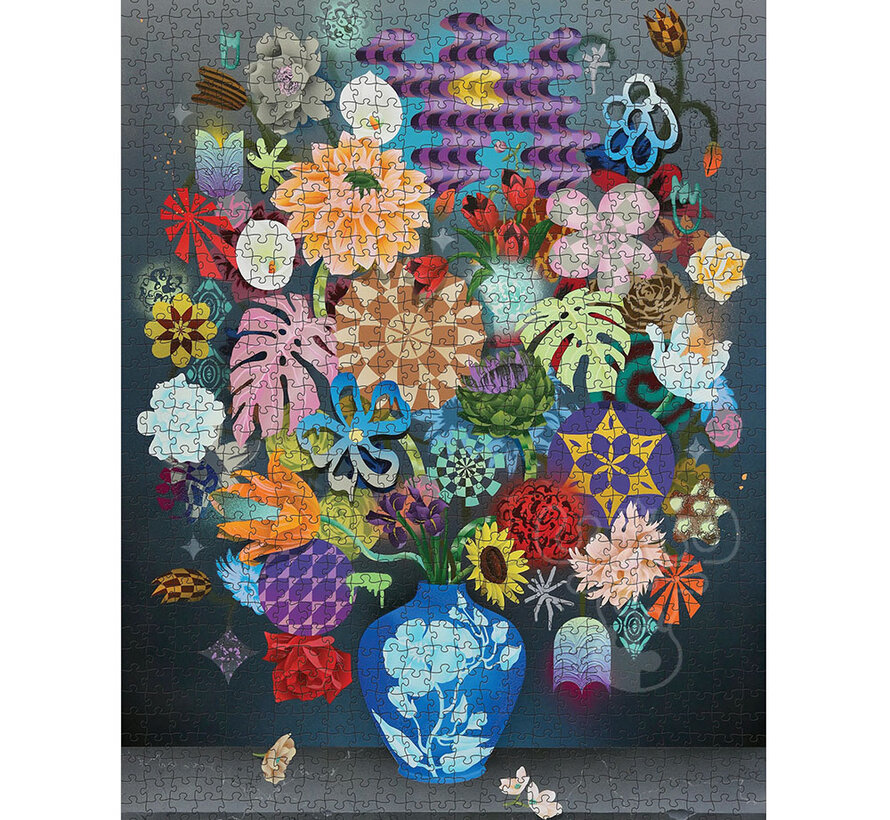 Pomegranate Gray, Casey: Still Life with Flowers Puzzle 1000pcs