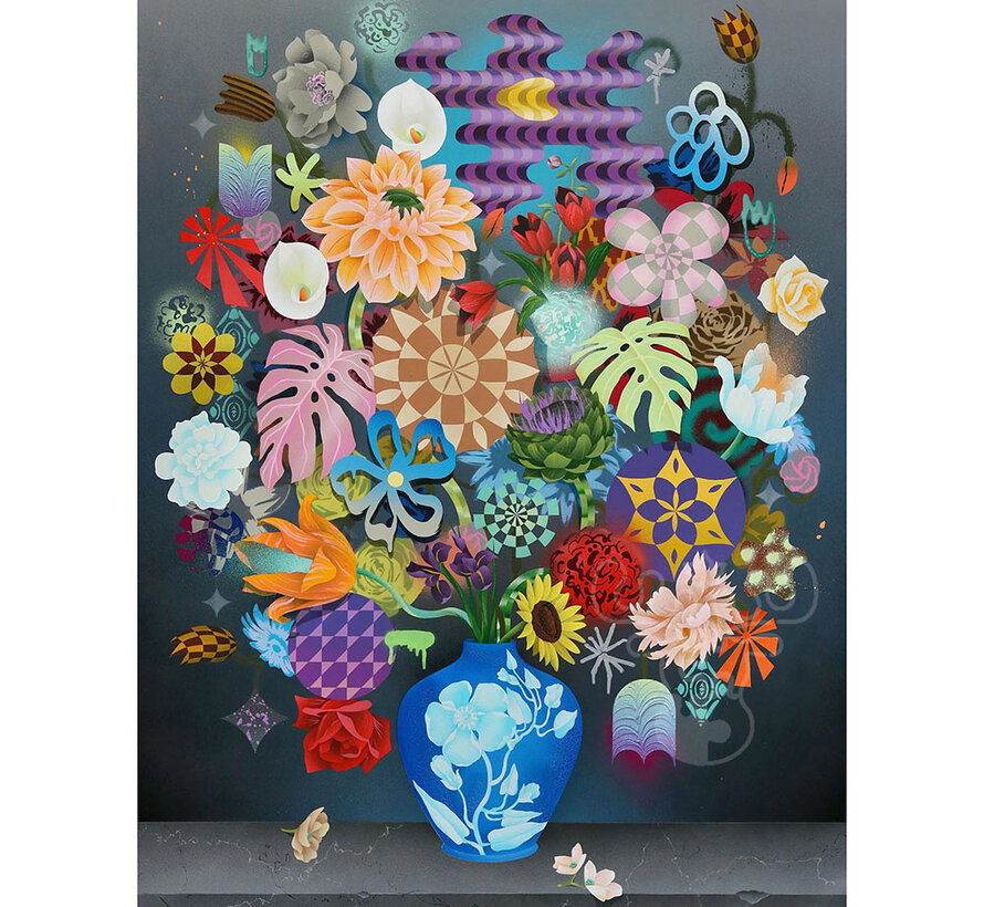 Pomegranate Gray, Casey: Still Life with Flowers Puzzle 1000pcs