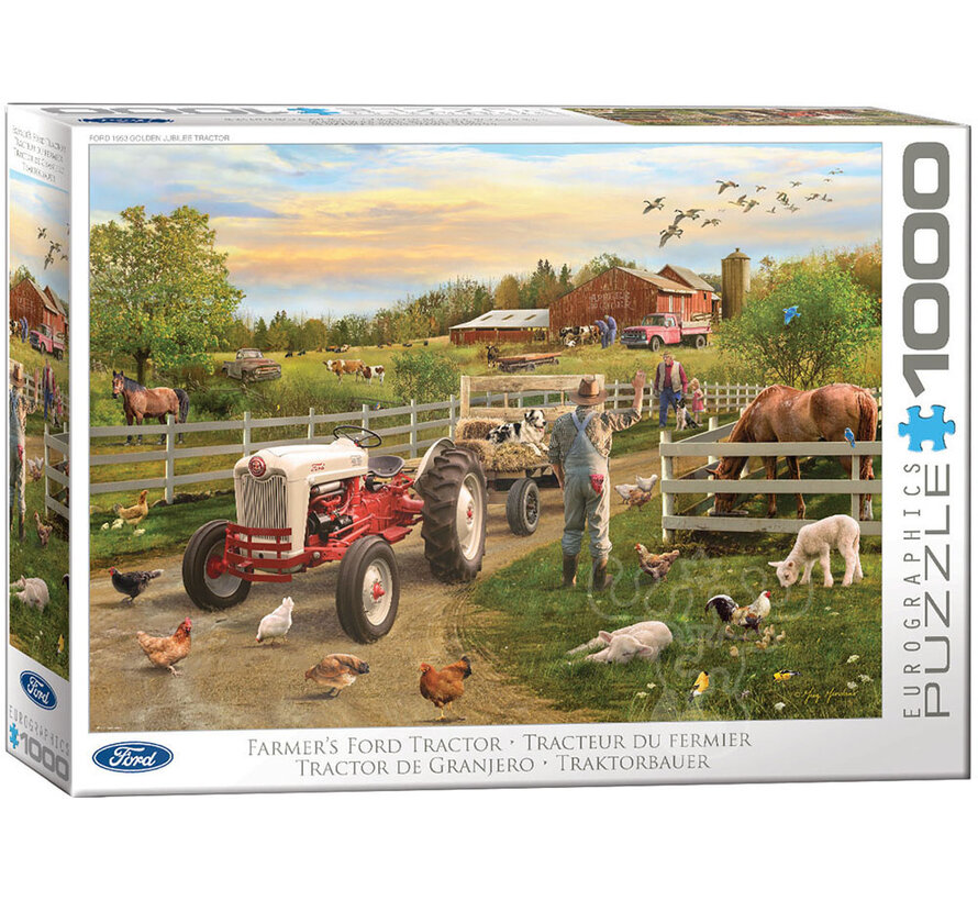 Eurographics Automotive: Ford Farmer’s Ford Tractor Puzzle 1000pcs