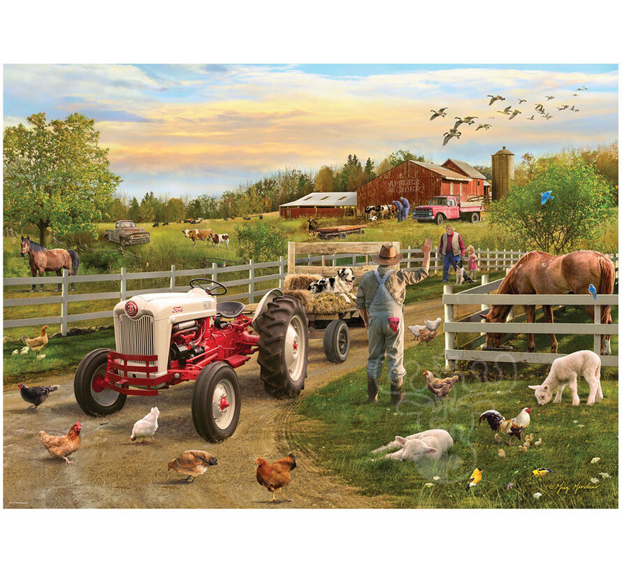 Eurographics Automotive: Ford Farmer’s Ford Tractor Puzzle 1000pcs