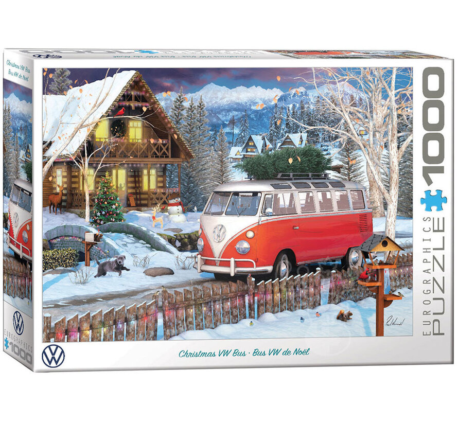 Eurographics VW Christmas Bus Puzzle 1000pcs