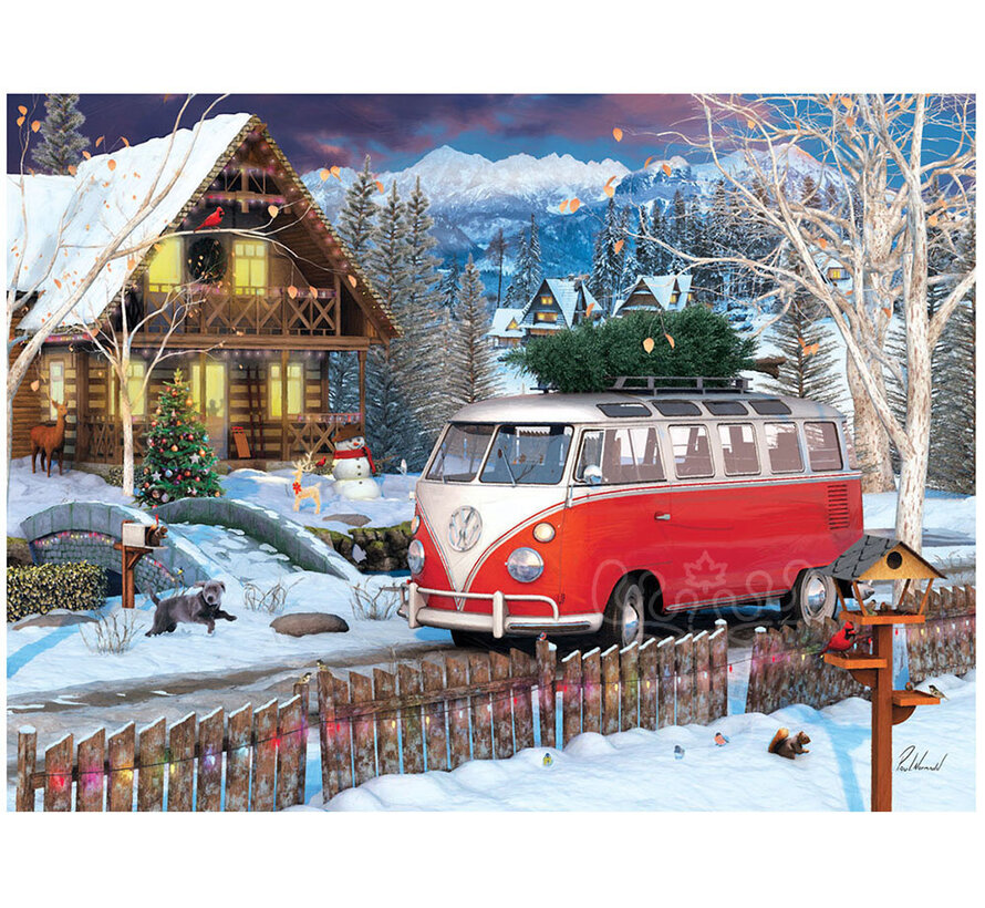 Eurographics Automotive: VW Christmas Bus Puzzle 1000pcs