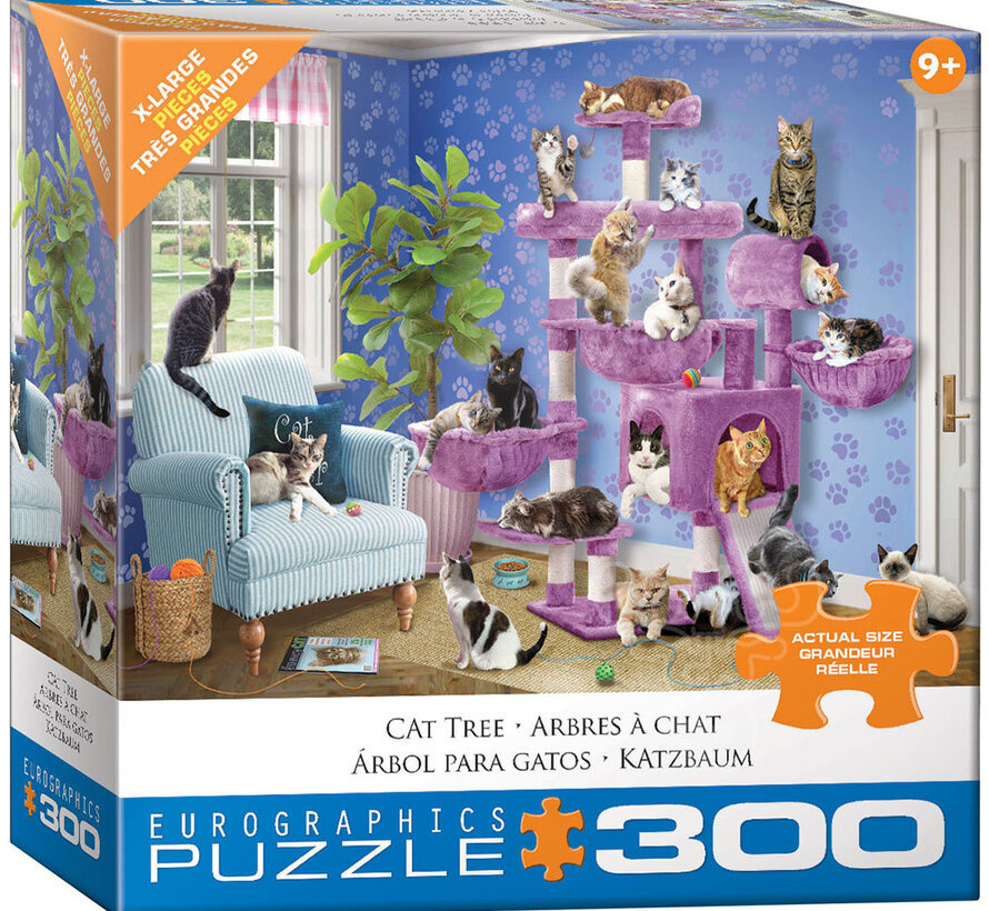 Eurographics Giordano: Cat Tree XL Family Puzzle 300pcs