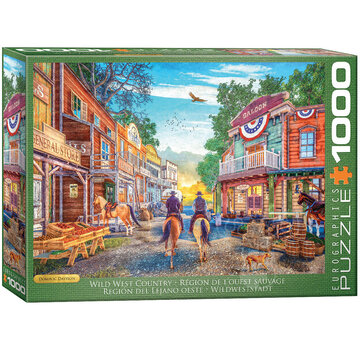 Eurographics Eurographics Artist Label Davison: Far West Town Puzzle 1000pcs