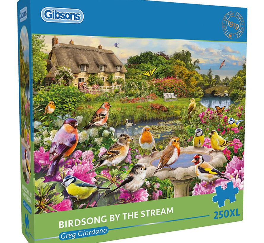 Gibsons Birdsong by the Stream Puzzle 250pcs XL