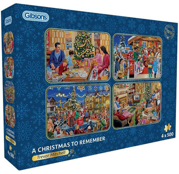 Gibsons Gibsons A Christmas to Remember Puzzle 4 x 500pcs