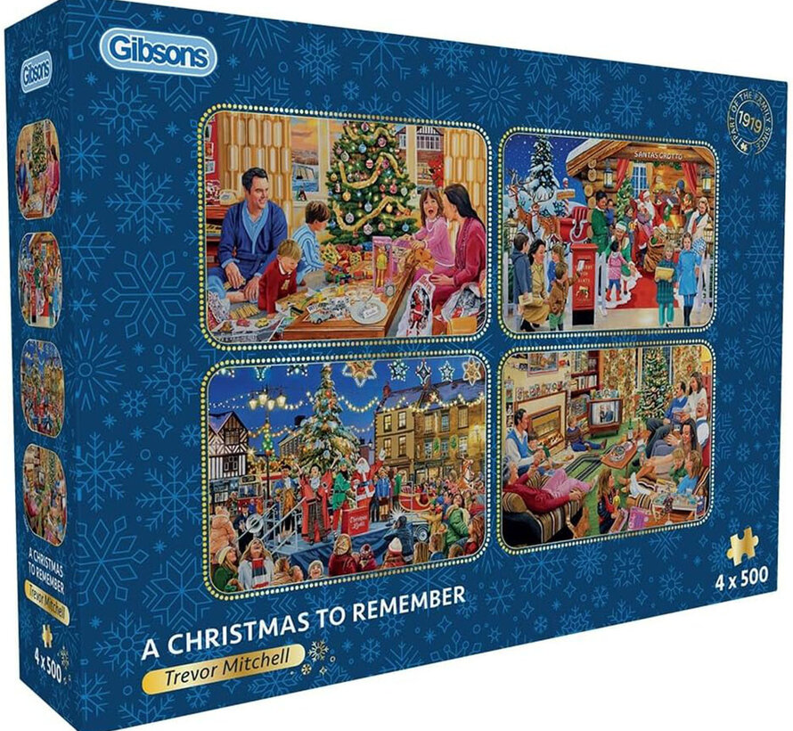 Gibsons A Christmas to Remember Puzzle 4 x 500pcs
