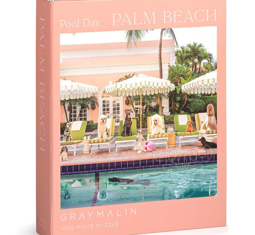 Galison Gray Malin Palm Beach Puzzle 1000pcs in a Book Box
