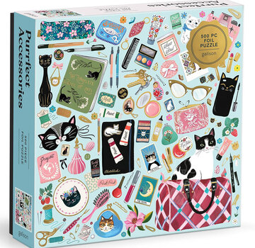 Galison Galison Purrfect Accessories Foil Puzzle 500pcs