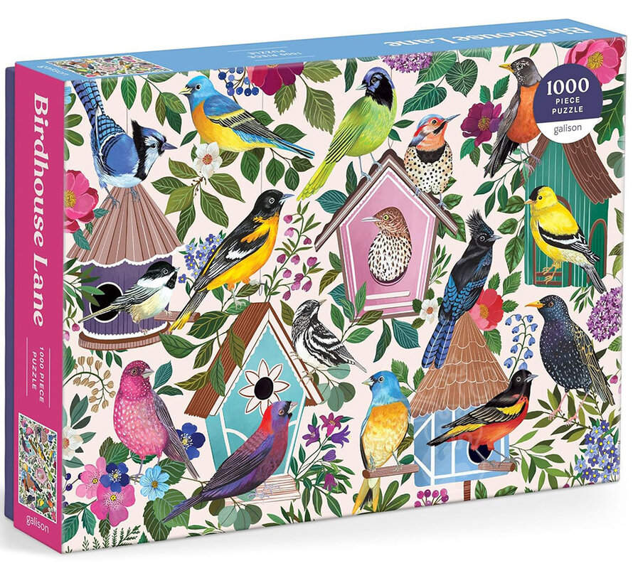 Galison Birdhouse Lane Puzzle 1000pcs