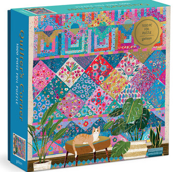 Galison Galison Victoria Ball Quilter's Corner Foil Puzzle 1000pcs