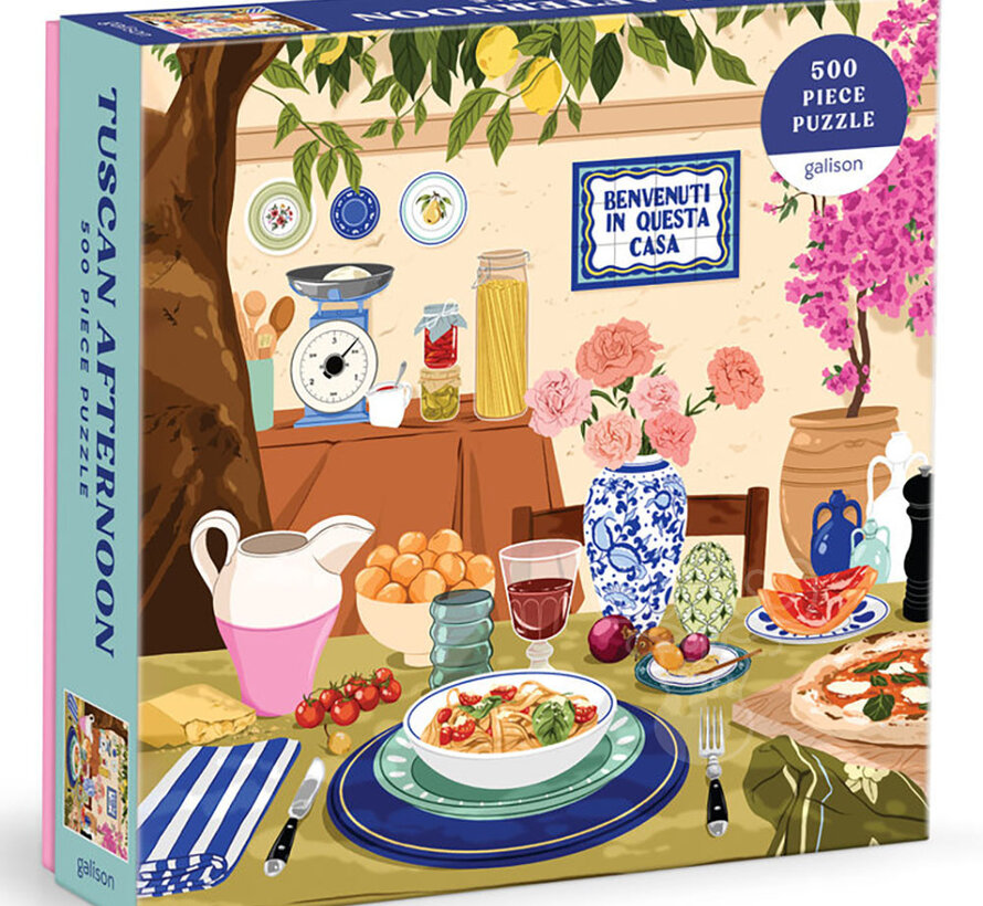 Galison Tuscan Afternoon Puzzle 500pcs