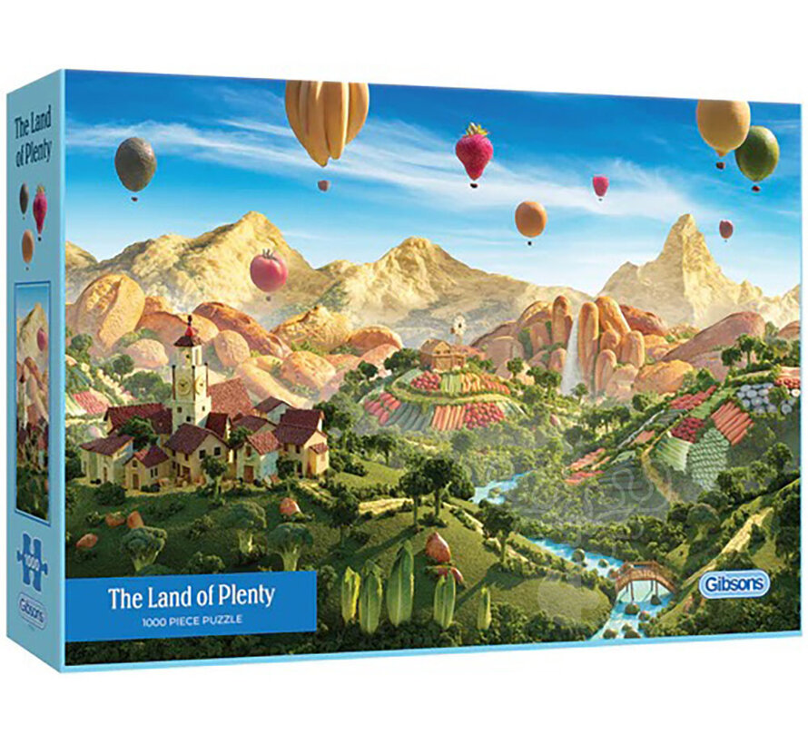 Gibsons The Land of Plenty Puzzle 1000pcs RETIRED
