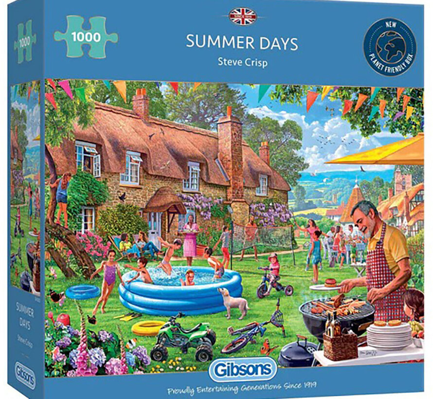 Gibsons Summer Days Puzzle 1000pcs RETIRED