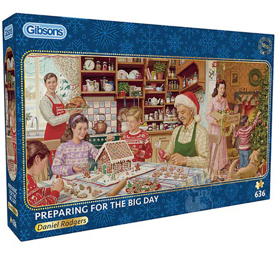 Gibsons Preparing for the Big Day Puzzle 636pcs