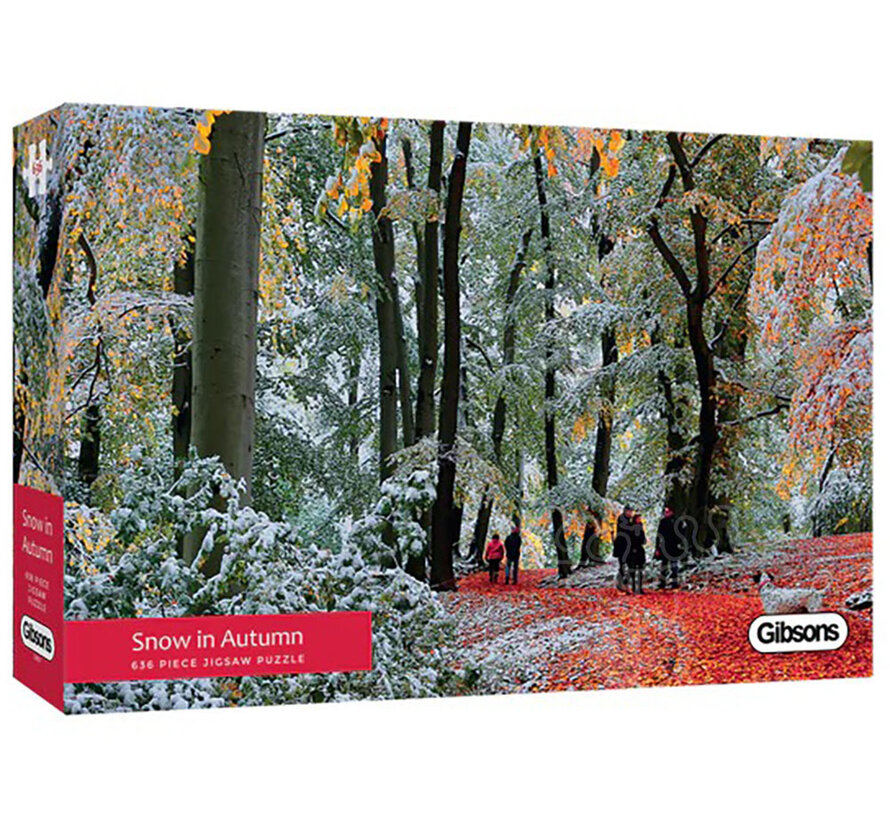 FINAL SALE Gibsons Snow in Autumn Puzzle 636pcs RETIRED