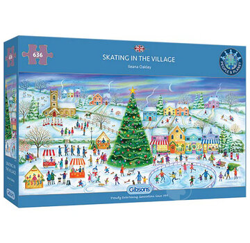 Gibsons Gibsons Skating in the Village Puzzle 636pcs