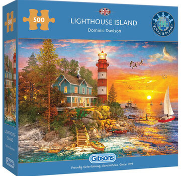 Gibsons Gibsons Lighthouse Island Puzzle 500pcs