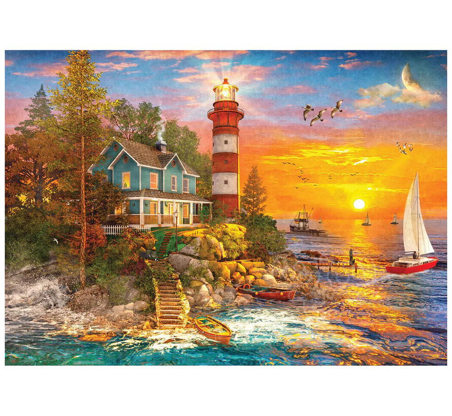 Gibsons Lighthouse Island Puzzle 500pcs