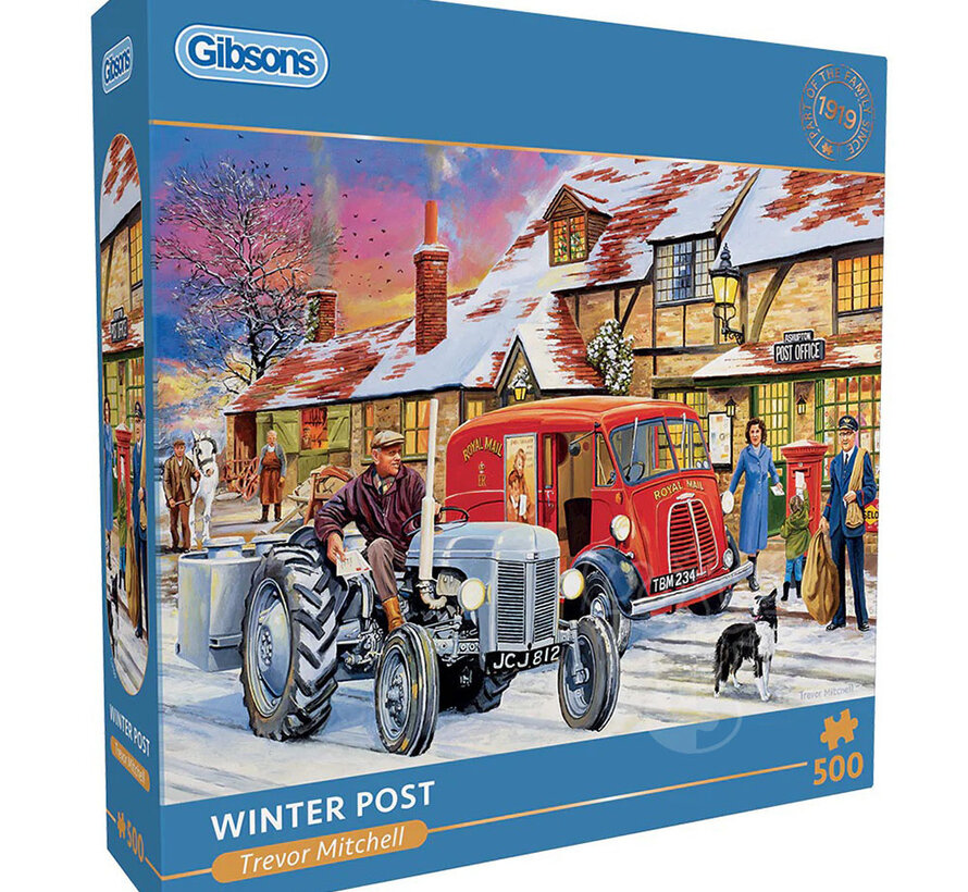 Gibsons Winter Post Puzzle 500pcs