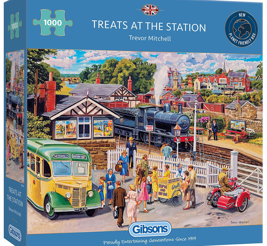 Gibsons Treats at the Station Puzzle 1000pcs