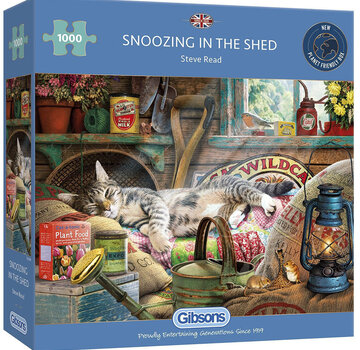 Gibsons Gibsons Snoozing in the Shed Puzzle 1000pcs