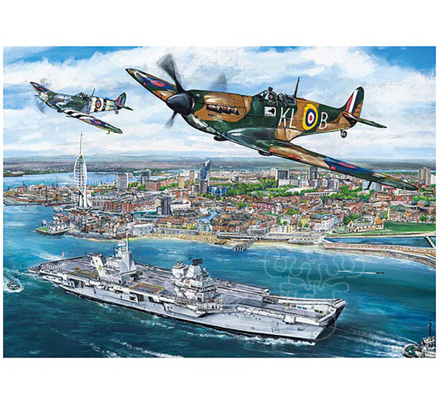 Gibsons Portsmouth Flypast Puzzle 1000pcs