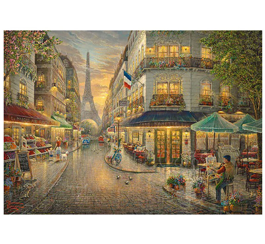 Gibsons Thomas Kinkade: Paris Café Puzzle 1000pcs RETIRED
