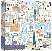 Gibsons Gibsons Map of London Puzzle 1000pcs
