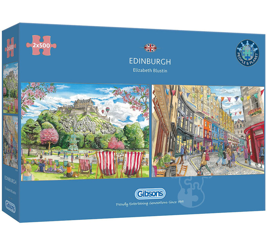 Gibsons Edinburgh Puzzle 2 x 500pcs