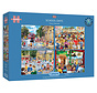 Gibsons School Days Puzzle 4 x 500pcs