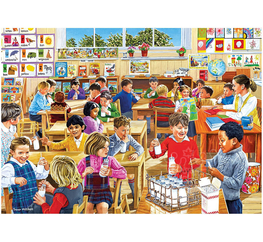 Gibsons School Days Puzzle 4 x 500pcs
