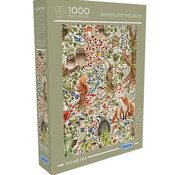Gibsons Gibsons The Art File: Woodland Wildlife Puzzle 1000pcs