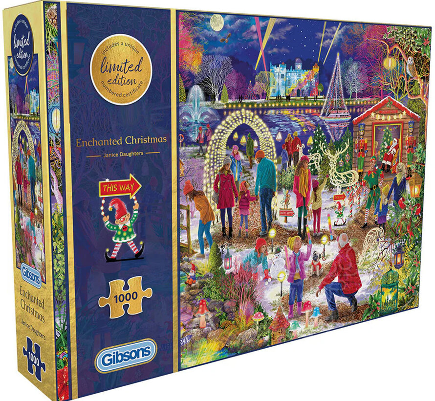 Gibsons Enchanted Christmas Puzzle 1000pcs Limited Edition RETIRED
