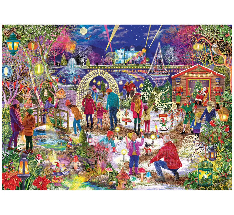 Gibsons Enchanted Christmas Puzzle 1000pcs Limited Edition RETIRED