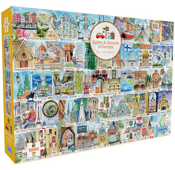 Gibsons Gibsons Sights & Sounds of Europe Puzzle 1000pcs