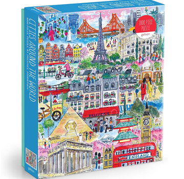 Galison Galison Michael Storrings Cities Around the World Puzzle 1000pcs