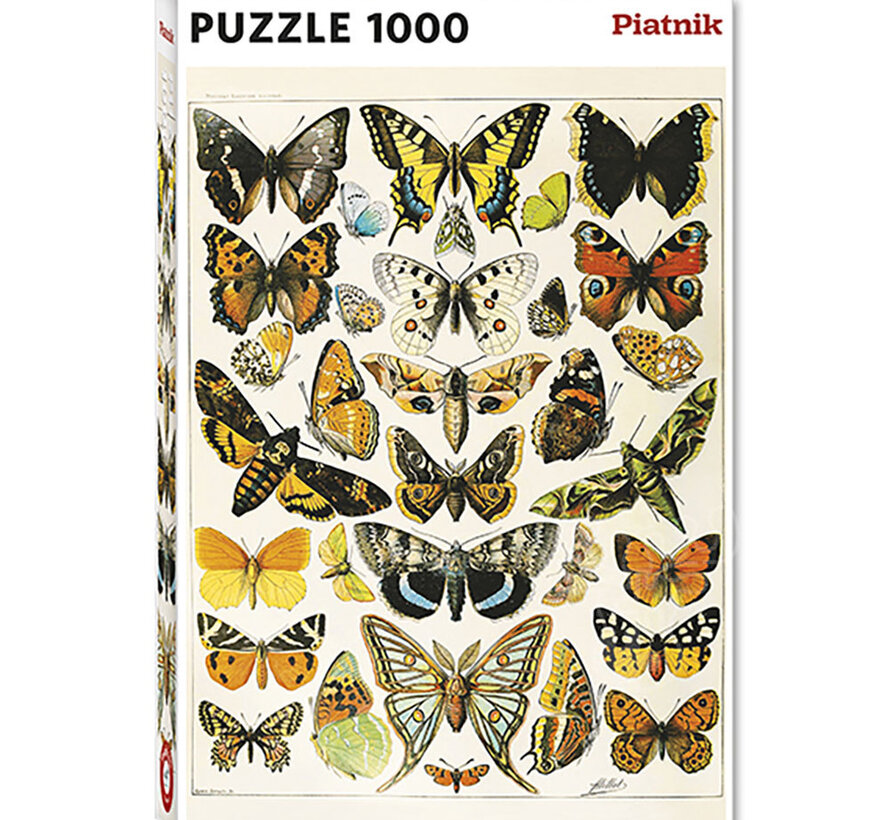 Piatnik Millot - Butterflies and Moths Puzzle 1000pcs