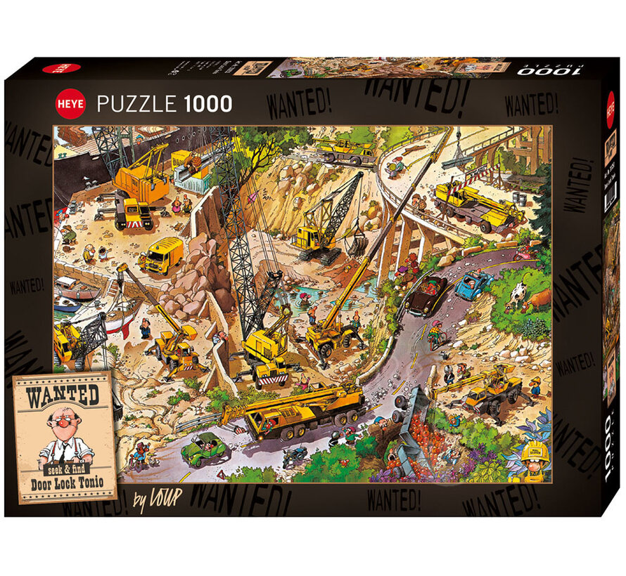 Heye Wanted: Door Lock Tonio Puzzle 1000pcs