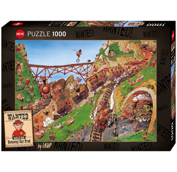 Heye Heye Wanted: Getaway Car Fred Puzzle 1000pcs