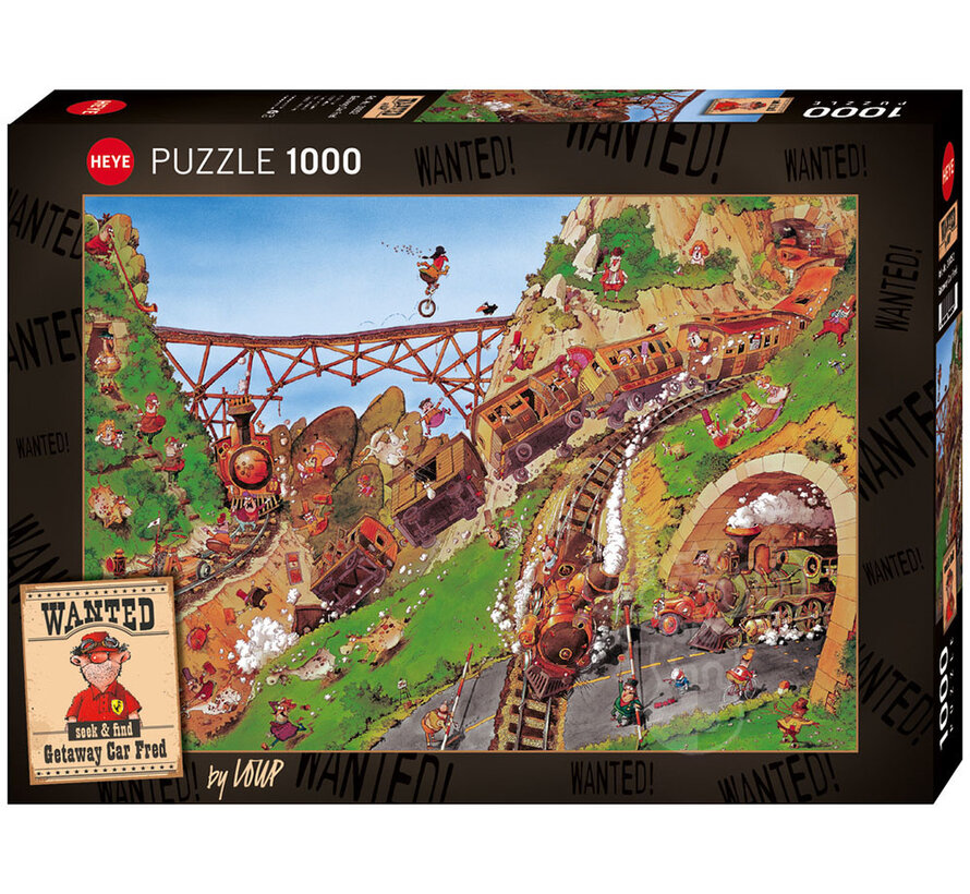 Heye Wanted: Getaway Car Fred Puzzle 1000pcs