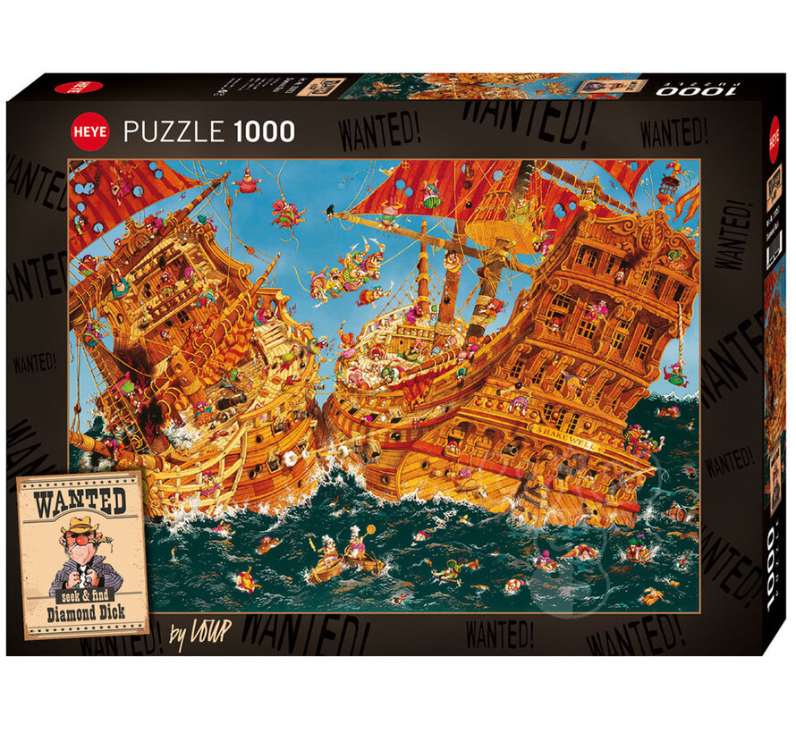 Heye Wanted: Diamond Dick Puzzle 1000pcs