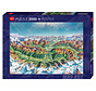Heye Map Art Alpine Mountain World Puzzle 2000pcs