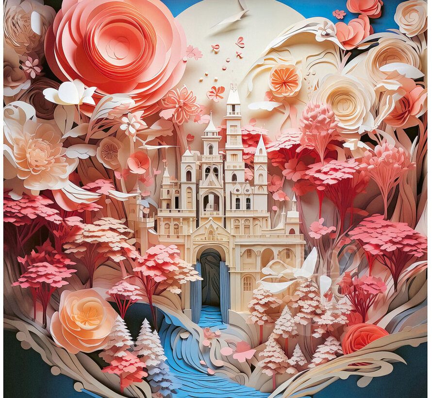 Heye Paper-Like: White Castle Puzzle 1000pcs