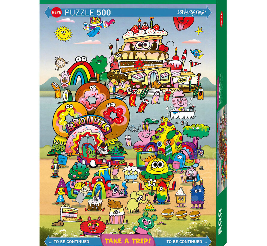 Heye Take a Trip: With Jon Burgerman Puzzle 500pcs