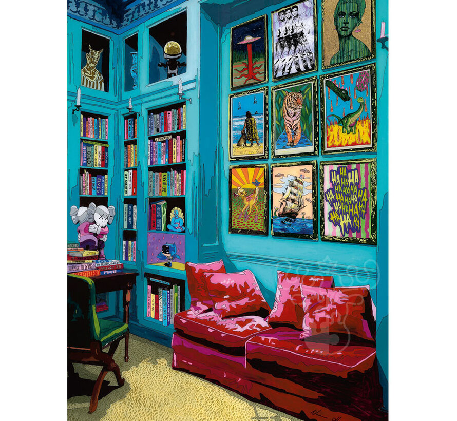 Heye Home: Room With Red Sofa Puzzle 1000pcs